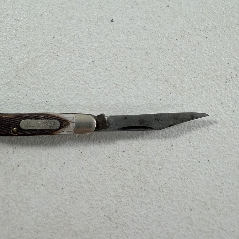 VTG Schrade Old Timer 106OT Stockman 2 Blade Knife USA Scissors Delrin Handles - Picture 2 of 11